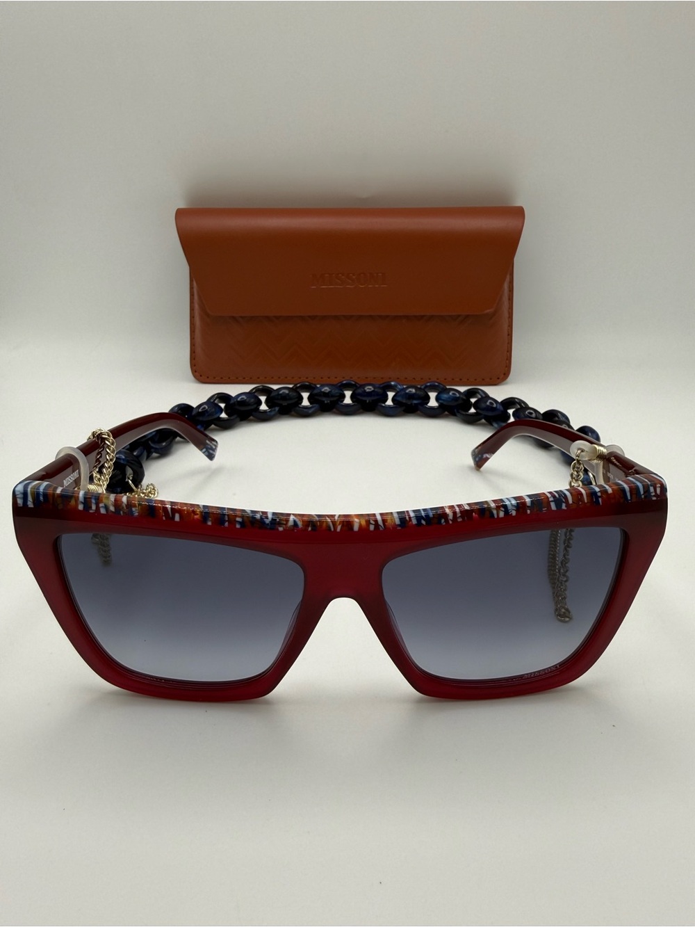 Missoni Chain Burgundy Sunglasses